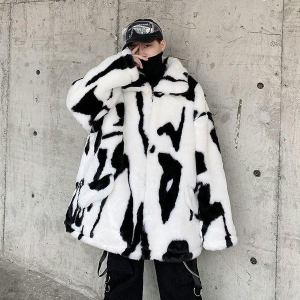man loose fur casual oversize parkas 2020 winter new woman graphic printed coats thicken man streetwear clothing, Black 
man loose fur casual oversize parkas 2020 winter new woman graphic printed coats thicken man streetwear clothing, Black