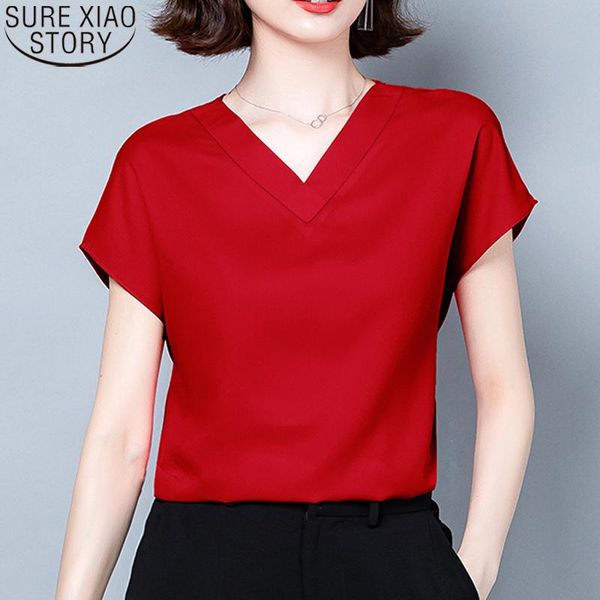 plus size blouses shirts 2021 summer casual women solid temperament short sleeve v-neck soft silk satin blouse blusas 9853, White
plus size blouses shirts 2021 summer casual women solid temperament short sleeve v-neck soft silk satin blouse blusas 9853, White