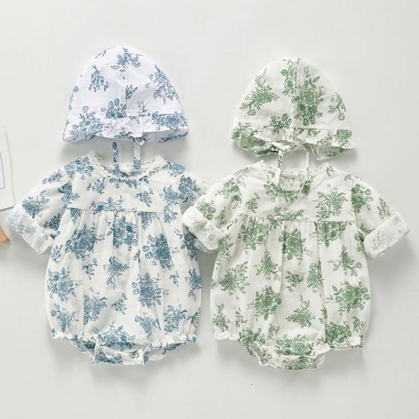 2021 new newborn floral jumpsuit long sleeve bodysuit with hat autumn baby girl clothes outfits zk4l, Blue
2021 new newborn floral jumpsuit long sleeve bodysuit with hat autumn baby girl clothes outfits zk4l, Blue