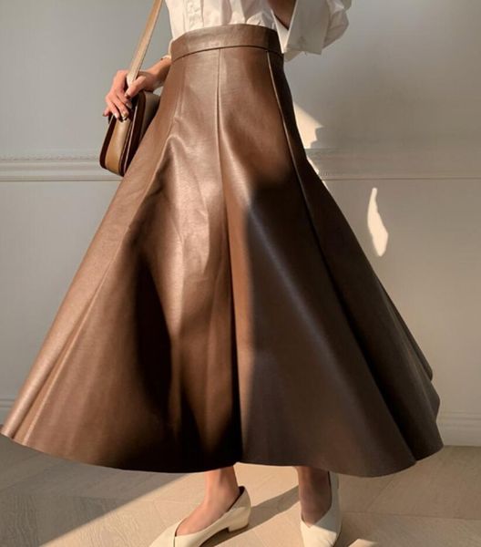 spring elegant female autumn plutonium burnt line fake high-waisted ladies office leather midi skirt q11 giav, Black
spring elegant female autumn plutonium burnt line fake high-waisted ladies office leather midi skirt q11 giav, Black
