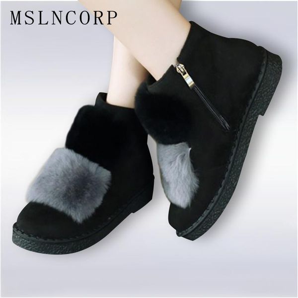 plus size 34-45 new fashion natural hair ankle boots for women autumn winter keep warm real fur woman casual shoes, Black
plus size 34-45 new fashion natural hair ankle boots for women autumn winter keep warm real fur woman casual shoes, Black