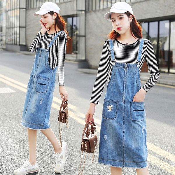 actrl women's denim dress loose 2020 new and autumn summer korean style two-piece suit suspender skirt suspender skirtsling sling skirt, Gray
actrl women's denim dress loose 2020 new and autumn summer korean style two-piece suit suspender skirt suspender skirtsling sling skirt, Gray
