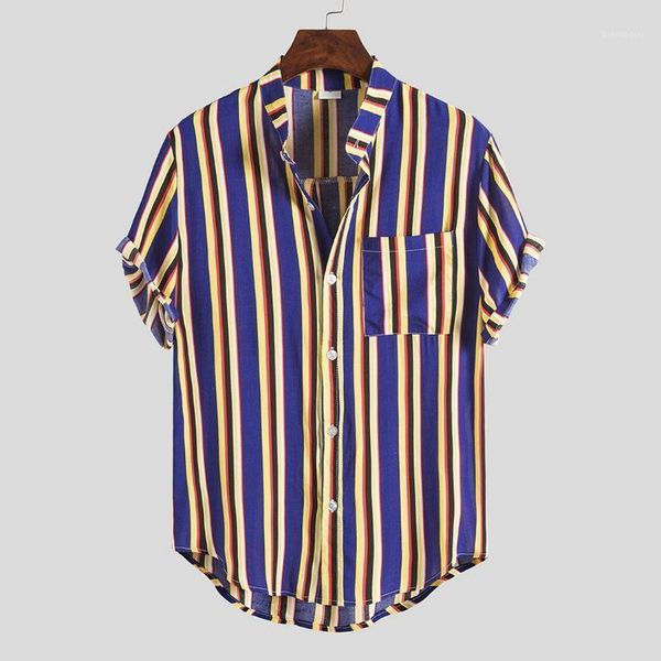 lasperal 2020 new men stripe summer loose shirt fahion short sleeve stripe shirt button lapel casual wild1, White;black
lasperal 2020 new men stripe summer loose shirt fahion short sleeve stripe shirt button lapel casual wild1, White;black