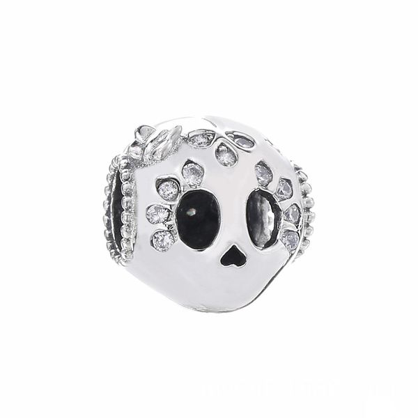 2022 summer 925 sterling silver sparkling skull charm bead for european jewelry charm bracelets, Black
2022 summer 925 sterling silver sparkling skull charm bead for european jewelry charm bracelets, Black