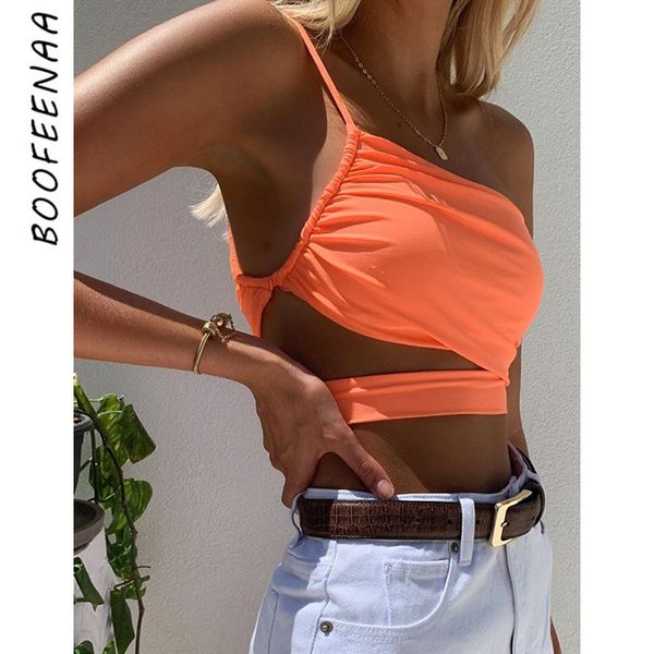 boofeenaa summer crop 2020 one shoulder spaghetti strap hollow backless cami neon orange black festival clubwear c67i5 y200701, White
boofeenaa summer crop 2020 one shoulder spaghetti strap hollow backless cami neon orange black festival clubwear c67i5 y200701, White