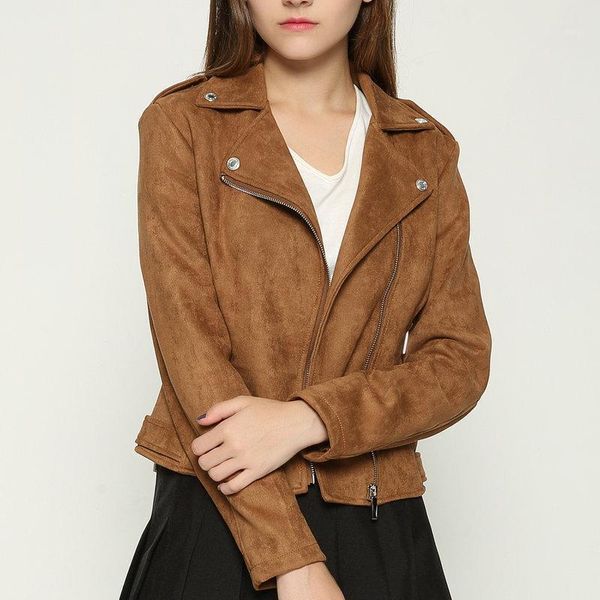 2021 new women faux soft suede leather jackets lady brown motorcycle matte coat outerwear1, Black
2021 new women faux soft suede leather jackets lady brown motorcycle matte coat outerwear1, Black