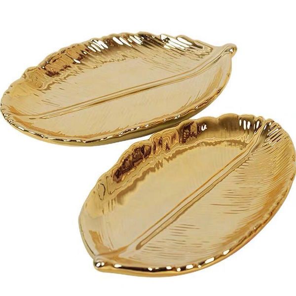 decorative gold leaf ceramic plate dish porcelain candy trinket dish jewelry fruit serving tray storage plate crockery tableware, Pink;blue
decorative gold leaf ceramic plate dish porcelain candy trinket dish jewelry fruit serving tray storage plate crockery tableware, Pink;blue
