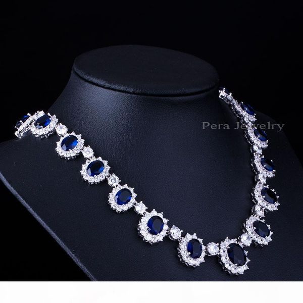 pera cz big round cubic zirconia bridal wedding royal blue stone necklace and earrings jewelry sets for brides j126, Slivery;golden
pera cz big round cubic zirconia bridal wedding royal blue stone necklace and earrings jewelry sets for brides j126, Slivery;golden