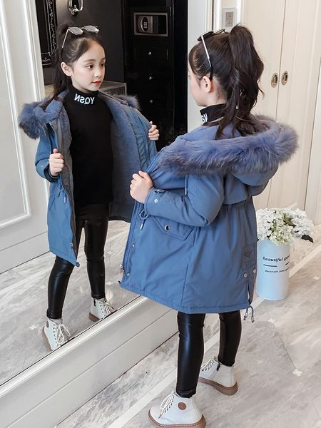 girl's school overcomes foreign style down jacket children's clothing thickened winter cotton padded coat, Blue;gray
girl's school overcomes foreign style down jacket children's clothing thickened winter cotton padded coat, Blue;gray