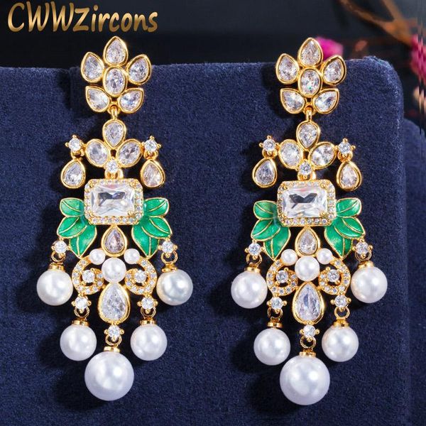 кубический циркон royal party cwwzircons luxury long pearl кисточкой падение мотаться серьги свадебные обручальное ювелирные изделия для жен, Silver
кубический циркон royal party cwwzircons luxury long pearl кисточкой падение мотаться серьги свадебные обручальное ювелирные изделия для жен, Silver