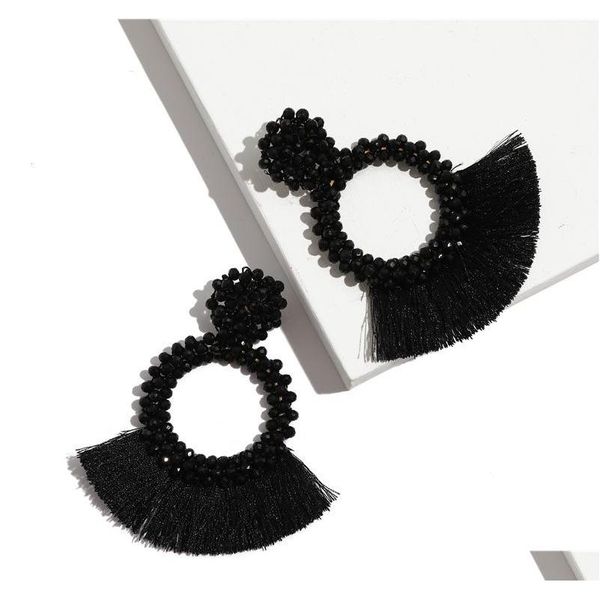 europe and the united states ethnic ethnic style hand-woven earrings beaded geometry circle tassel earrings bri sqczde dh_seller2010, Silver
europe and the united states ethnic ethnic style hand-woven earrings beaded geometry circle tassel earrings bri sqczde dh_seller2010, Silver