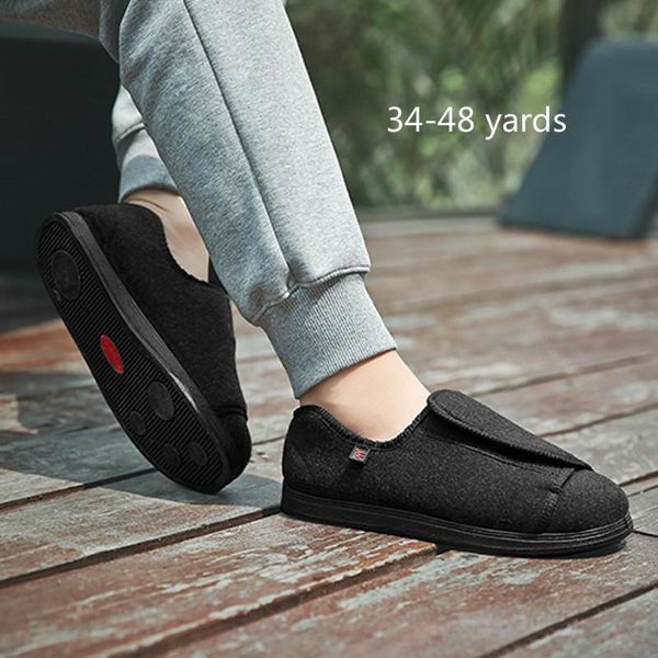 boots high-quality men's widened adjustable shoes fat wide after injury deformed thumb valgus large size 34-48, Black
boots high-quality men's widened adjustable shoes fat wide after injury deformed thumb valgus large size 34-48, Black