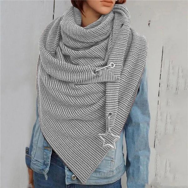 women fashion personality scarf ladies warm scarves simple soft shawls leisure solid dot print button soft wrap for female, Blue;gray
women fashion personality scarf ladies warm scarves simple soft shawls leisure solid dot print button soft wrap for female, Blue;gray