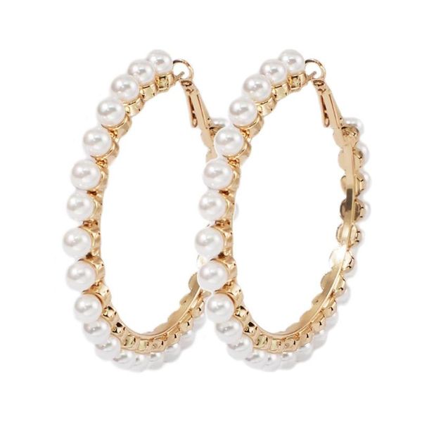 hoop & huggie manilai 60 diameter imitation pearl earrings for women statement big luxury party wedding jewelry, Golden;silver
hoop & huggie manilai 60 diameter imitation pearl earrings for women statement big luxury party wedding jewelry, Golden;silver