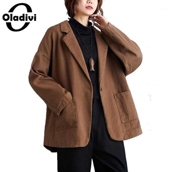 oladivi plus size women clothing new autumn fashion ladies corduroy blazers female overcoat girl casual coats outerwears 4xl 3xl1, White;black
oladivi plus size women clothing new autumn fashion ladies corduroy blazers female overcoat girl casual coats outerwears 4xl 3xl1, White;black