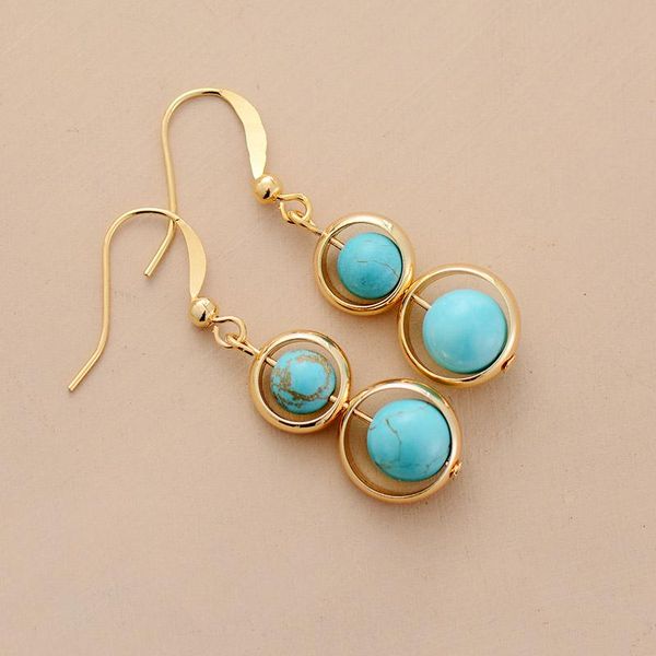 unique women earrings turquoises gold tone hoop dangle earrings natural stone boho jewelry gifts dropship sqcepw new_dhbest, Golden
unique women earrings turquoises gold tone hoop dangle earrings natural stone boho jewelry gifts dropship sqcepw new_dhbest, Golden