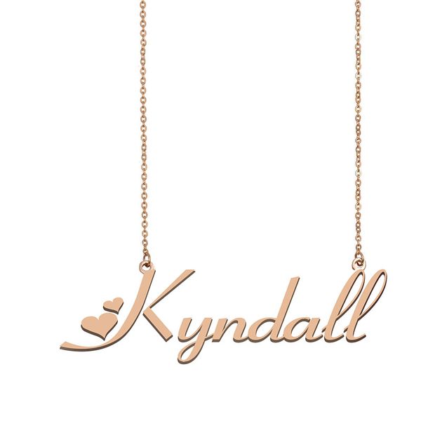 Kyndall Name Necklace Custom Nameplate Pendant for Women Girls Birthday Gift Kids Best Friends Jewelry 18k Gold Plated Stainless Steel, Silver 
Kyndall Name Necklace Custom Nameplate Pendant for Women Girls Birthday Gift Kids Best Friends Jewelry 18k Gold Plated Stainless Steel, Silver