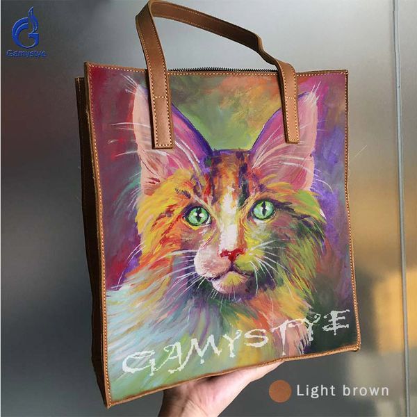 hand paint painted graffiti art pet cat printed genuine leather shoulder bag retro crossbody bag large capacity bags for women
hand paint painted graffiti art pet cat printed genuine leather shoulder bag retro crossbody bag large capacity bags for women
