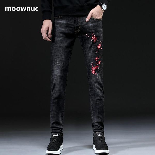 men's jeans 2021 spring fashion casual embroidery slim fit trousers elastic men classic denim skinny mens, Blue
men's jeans 2021 spring fashion casual embroidery slim fit trousers elastic men classic denim skinny mens, Blue