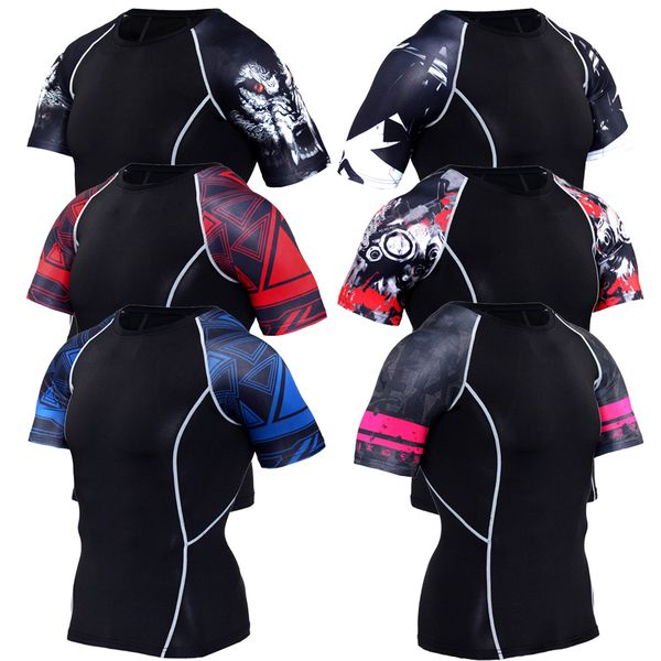 men 3d teen wolf compression mma shirts short sleeve t shirts fitness lycra tracksuit t-shirts tights clothing, Black;blue
men 3d teen wolf compression mma shirts short sleeve t shirts fitness lycra tracksuit t-shirts tights clothing, Black;blue