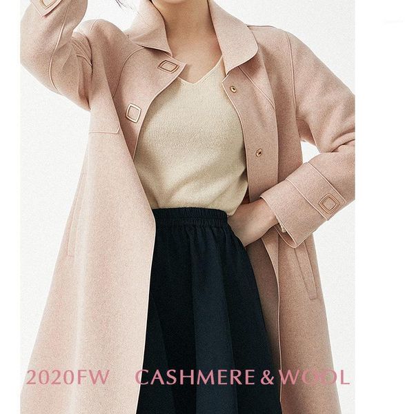 pink cotton wool coat women's medium and long style 2020 new winter woolen coat loose double faced woman1, Black
pink cotton wool coat women's medium and long style 2020 new winter woolen coat loose double faced woman1, Black