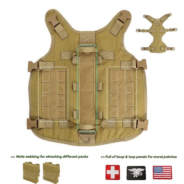 military dog harness adjustable tactical dog clothes k9 harness breathable pet training hunting molle vest for medium la bbyltj
military dog harness adjustable tactical dog clothes k9 harness breathable pet training hunting molle vest for medium la bbyltj