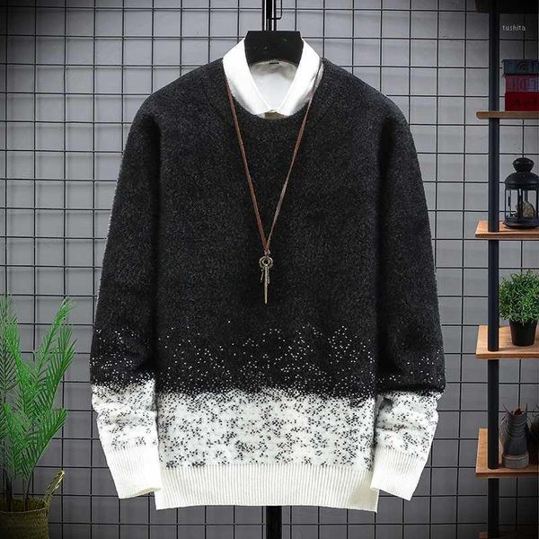 new winter thick warm cashmere sweater men round neck mens sweaters slim fit keep warm pullover men fashion knitwear pull homme1, White;black
new winter thick warm cashmere sweater men round neck mens sweaters slim fit keep warm pullover men fashion knitwear pull homme1, White;black