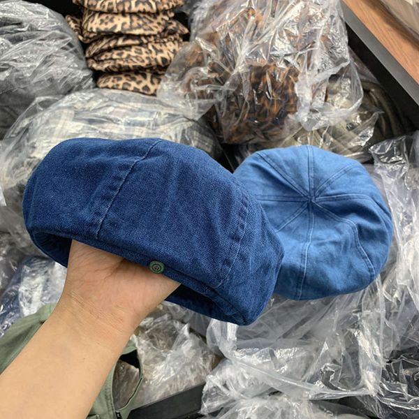 korean wash denim beret can be adjusted for lovers in autumn and winter, Blue;gray
korean wash denim beret can be adjusted for lovers in autumn and winter, Blue;gray