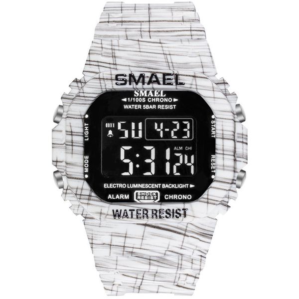 new smael ditigal watch mens student waterproof luminous fashion trend watch white plastic watches birthday gift a01a1, Slivery;brown
new smael ditigal watch mens student waterproof luminous fashion trend watch white plastic watches birthday gift a01a1, Slivery;brown