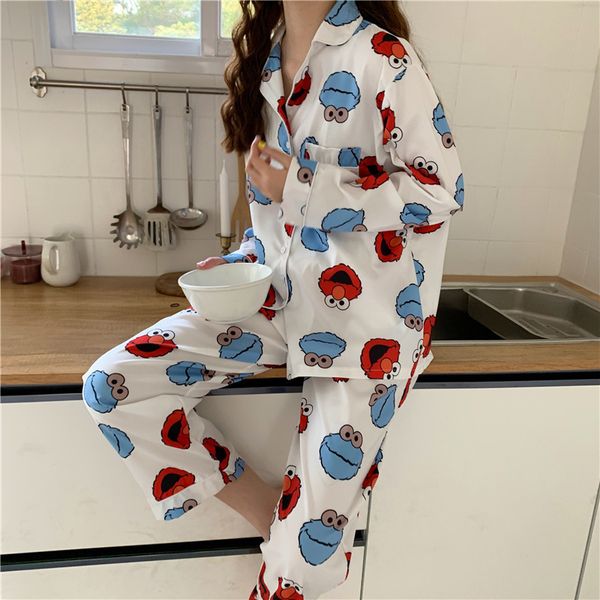 big size -5xl pajamas for women flower print cartoon long sleep lounge suit pjs winter spring mujer pyjamas set nightwear 201102, Black;red
big size -5xl pajamas for women flower print cartoon long sleep lounge suit pjs winter spring mujer pyjamas set nightwear 201102, Black;red