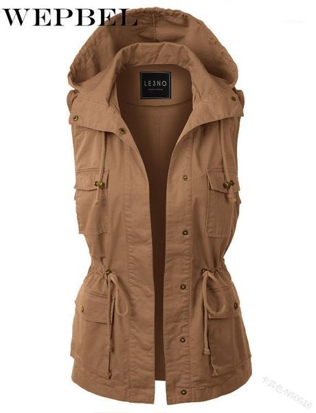 wepbel women vest hooded sleeveless coat autumn winter pocket solid color zipper button warm ladies female vests1, Black;white
wepbel women vest hooded sleeveless coat autumn winter pocket solid color zipper button warm ladies female vests1, Black;white