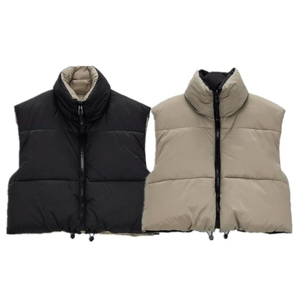 vest coat fashion zip-up cropped padded vest vintage high neck adjustable hem female waistcoat chic, Black;white
vest coat fashion zip-up cropped padded vest vintage high neck adjustable hem female waistcoat chic, Black;white