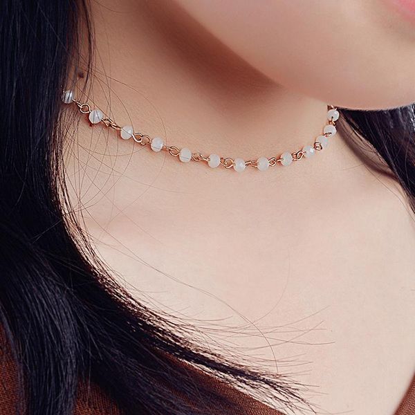 elegant charming rose gold chain necklaces for women creative bead-handmake choker necklace jewelry ladies wedding party pendant, Silver
elegant charming rose gold chain necklaces for women creative bead-handmake choker necklace jewelry ladies wedding party pendant, Silver