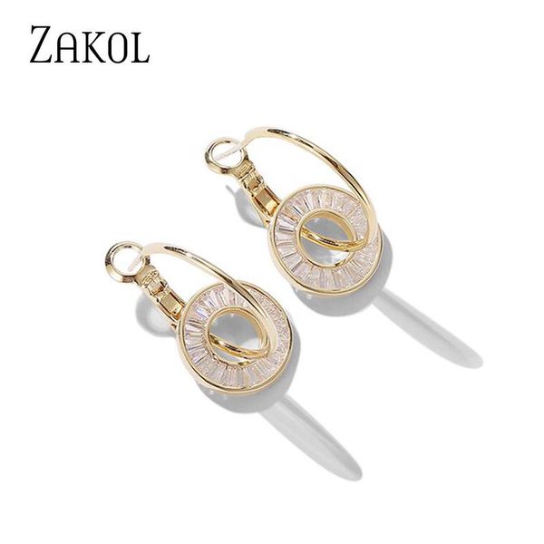zakol korean trendy trapezoid zirconia crystal dangle earrings for women girl sweet cute romantic round circle jewelry fsep2645, Silver
zakol korean trendy trapezoid zirconia crystal dangle earrings for women girl sweet cute romantic round circle jewelry fsep2645, Silver