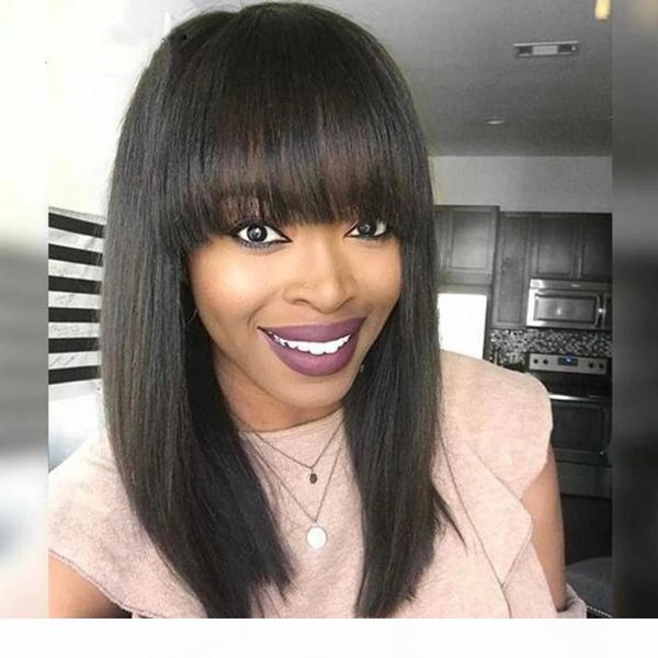 peruvian human hair full lace wigs with bangs glueless swiss lace bob wigs full end straight hair wig bleached knots, Black;brown
peruvian human hair full lace wigs with bangs glueless swiss lace bob wigs full end straight hair wig bleached knots, Black;brown