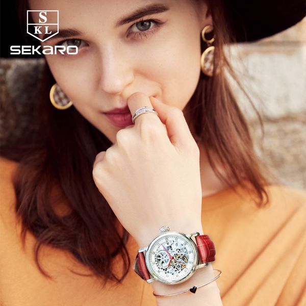 sekaro mechanical diamond brand wristwatches female women hand-winding skeleton leather fashion for watches gift dial ladies mhnmi, Slivery;brown
sekaro mechanical diamond brand wristwatches female women hand-winding skeleton leather fashion for watches gift dial ladies mhnmi, Slivery;brown