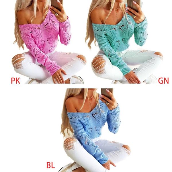women's sweaters women long sleeve v-neck sweater hollow crochet knit leaves solid jumper, White;black
women's sweaters women long sleeve v-neck sweater hollow crochet knit leaves solid jumper, White;black