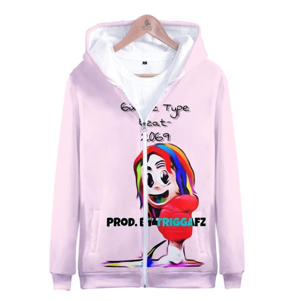 men's hoodies & sweatshirts rapper tekashi 69 6ix9ine 3d print jackets hooded coats casual zipper male tracksuit funny clothing outerwe, Black
men's hoodies & sweatshirts rapper tekashi 69 6ix9ine 3d print jackets hooded coats casual zipper male tracksuit funny clothing outerwe, Black