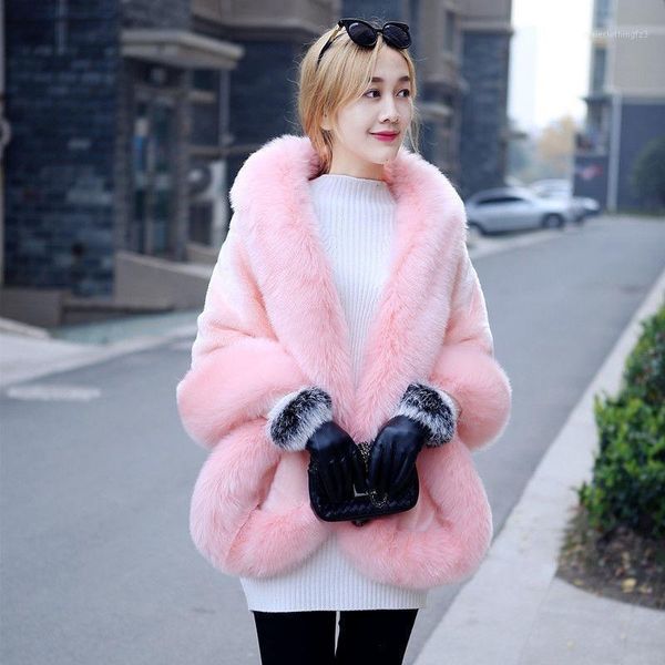 women's vests 2021 yfashion women fashion winter artificial hair coat soft long delicate cape shawl -851, Black;white
women's vests 2021 yfashion women fashion winter artificial hair coat soft long delicate cape shawl -851, Black;white