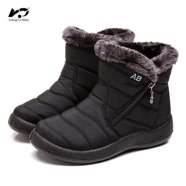 women's ankle boots fur boots warm snow winter shoes for women waterproof padded winter womenfootwear, Black
women's ankle boots fur boots warm snow winter shoes for women waterproof padded winter womenfootwear, Black