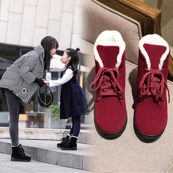 boots classic women winter suede ankle snow female warm fur plush insole botas mujer plus size shoes, Black
boots classic women winter suede ankle snow female warm fur plush insole botas mujer plus size shoes, Black