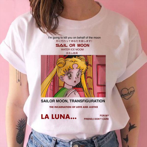 sailor moon t рубашка женщины забавные японские harajuku милый кот футболка ulzzang любовь топы тройники мультфильм графические каваи корейс, White
sailor moon t рубашка женщины забавные японские harajuku милый кот футболка ulzzang любовь топы тройники мультфильм графические каваи корейс, White