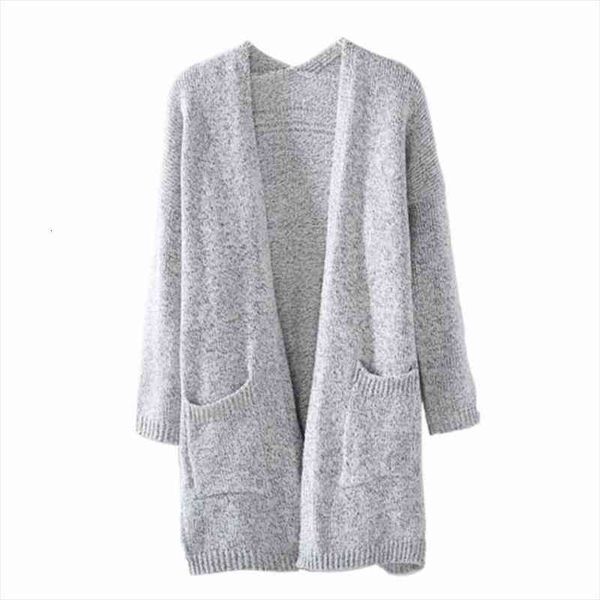 womens autumn and winter cardigan sweater solid color women medium length long sleeve coat, White;black
womens autumn and winter cardigan sweater solid color women medium length long sleeve coat, White;black