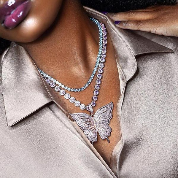 silver color sparking 5a cz butterfly charm necklace 7mm round zircon tennis chain choker out bling cz fashion women jewelry
silver color sparking 5a cz butterfly charm necklace 7mm round zircon tennis chain choker out bling cz fashion women jewelry