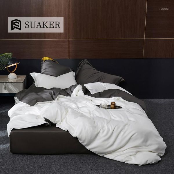 suaker luxury white gray 100% silk bedding set beauty 25 momme silk quilt cover king flat sheet fitted sheet pillowcase1
suaker luxury white gray 100% silk bedding set beauty 25 momme silk quilt cover king flat sheet fitted sheet pillowcase1