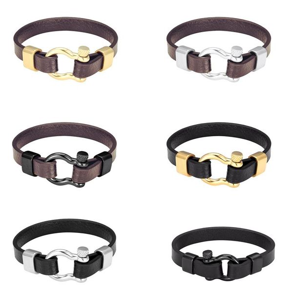 classic hip-hop rock style geometric circular toggle buckle men's leather bracelet 19cm / 21cm/23cm charm gift, Golden;silver
classic hip-hop rock style geometric circular toggle buckle men's leather bracelet 19cm / 21cm/23cm charm gift, Golden;silver