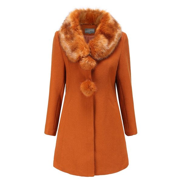 winter womens long wool coats lapel neck long sleeve solid color thick ladies blends jackets casual female loose outerwear, Black
winter womens long wool coats lapel neck long sleeve solid color thick ladies blends jackets casual female loose outerwear, Black