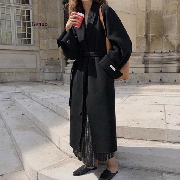 women 2020 winter double-sided coat handmade female wool high end x-long outerwear with belt manteau femme, Tan;black
women 2020 winter double-sided coat handmade female wool high end x-long outerwear with belt manteau femme, Tan;black