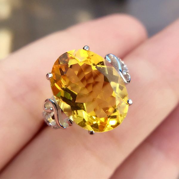 real 925 sterling silver high-quality citrine large elliptical particle ring fashion fine wedding jewelry for women q1119, Golden;silver 
real 925 sterling silver high-quality citrine large elliptical particle ring fashion fine wedding jewelry for women q1119, Golden;silver