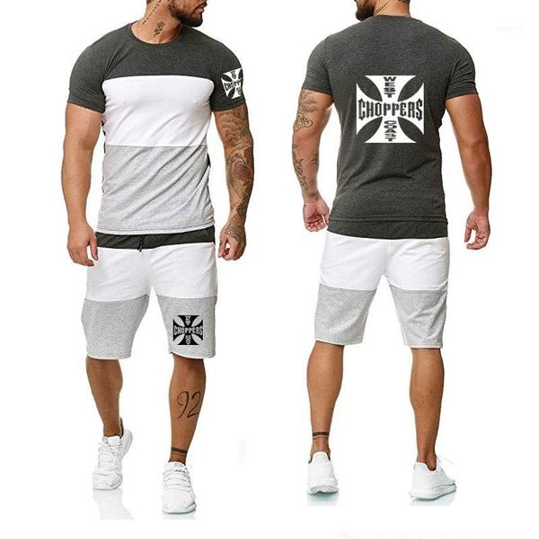summer men t-shirt west choppers printed fashion cotton colorblock harajuku short sleeve men t-shirt+pants suit 2pcs1, Gray
summer men t-shirt west choppers printed fashion cotton colorblock harajuku short sleeve men t-shirt+pants suit 2pcs1, Gray